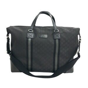 GUCCI Boston bag GG Black